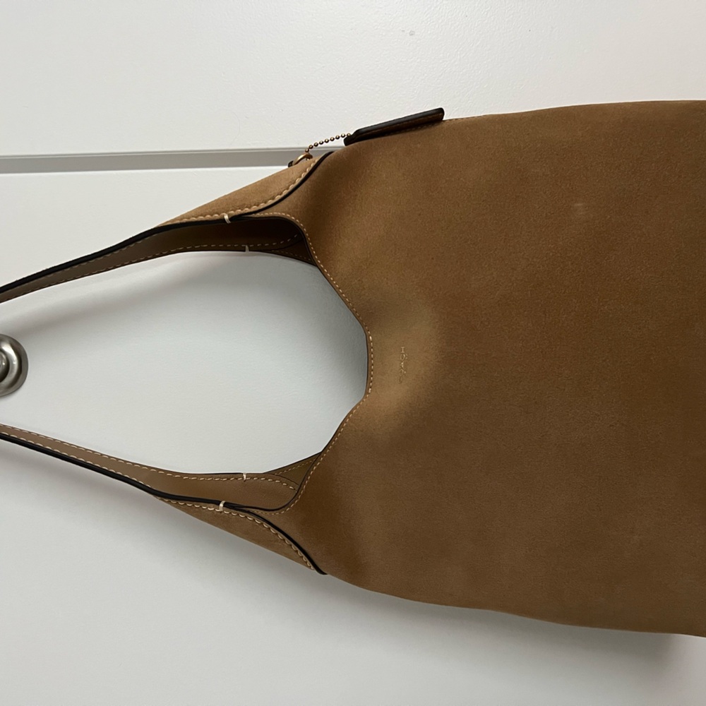 Coach sand suede Brooklyn 28 hobo bag